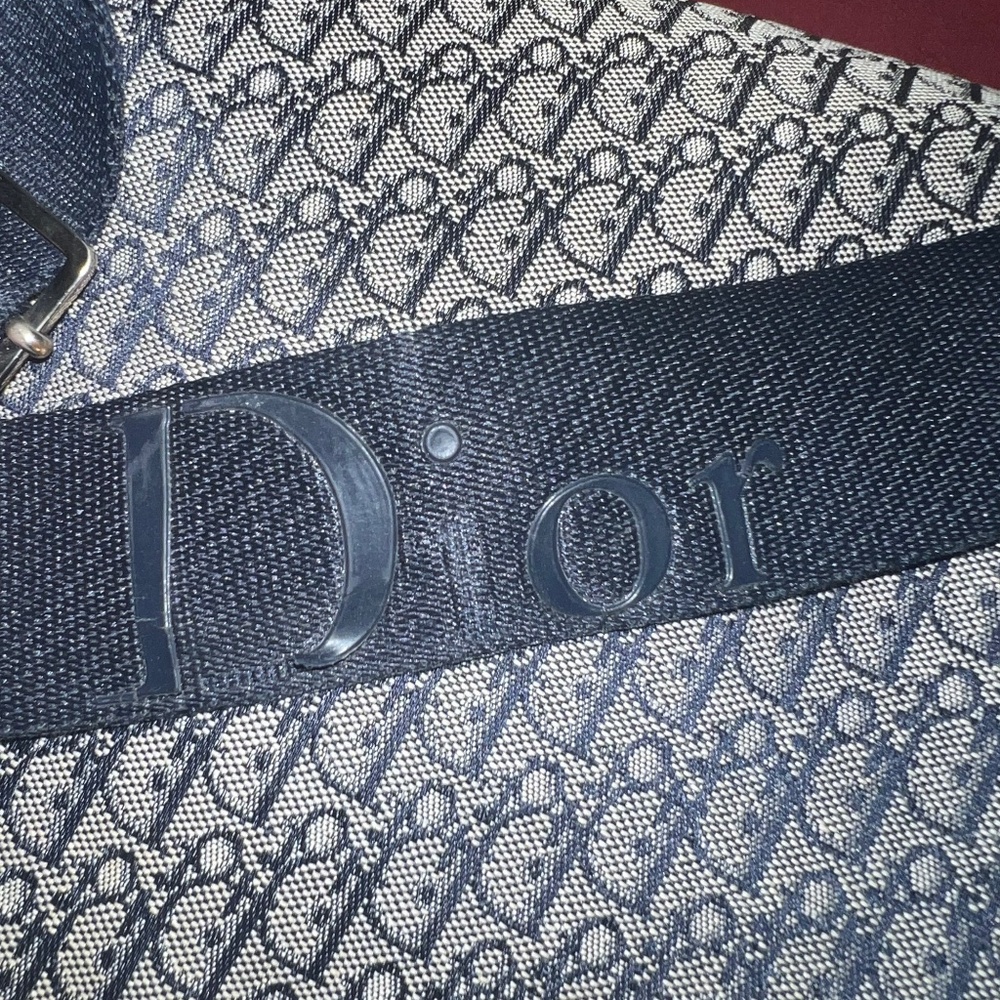 Christian Dior Navy Trotter Crossbody Bag